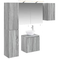vidaXL Zestaw Szafek Łazienkowych 5 pcs Szary Sonoma 50 x 14,5 x 70 cm
