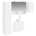 vidaXL Zestaw Szafek Łazienkowych 5 pcs Biały 50 x 14,5 x 70 cm