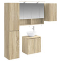vidaXL Zestaw Szafek Łazienkowych 5 pcs dąb Sonoma 50 x 14,5 x 70 cm