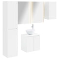 vidaXL Zestaw Szafek Łazienkowych 5 pcs Biały 53 x 15,5 x 70 cm