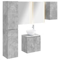 vidaXL Zestaw Szafek Łazienkowych 5 pcs Betonowy szary