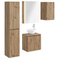 vidaXL Zestaw Szafek Łazienkowych 5 pcs Dąb artisan 53 x 15,5 x 70 cm