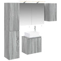 vidaXL Zestaw Szafek Łazienkowych 5 pcs Szary Sonoma 50 x 14,5 x 70 cm