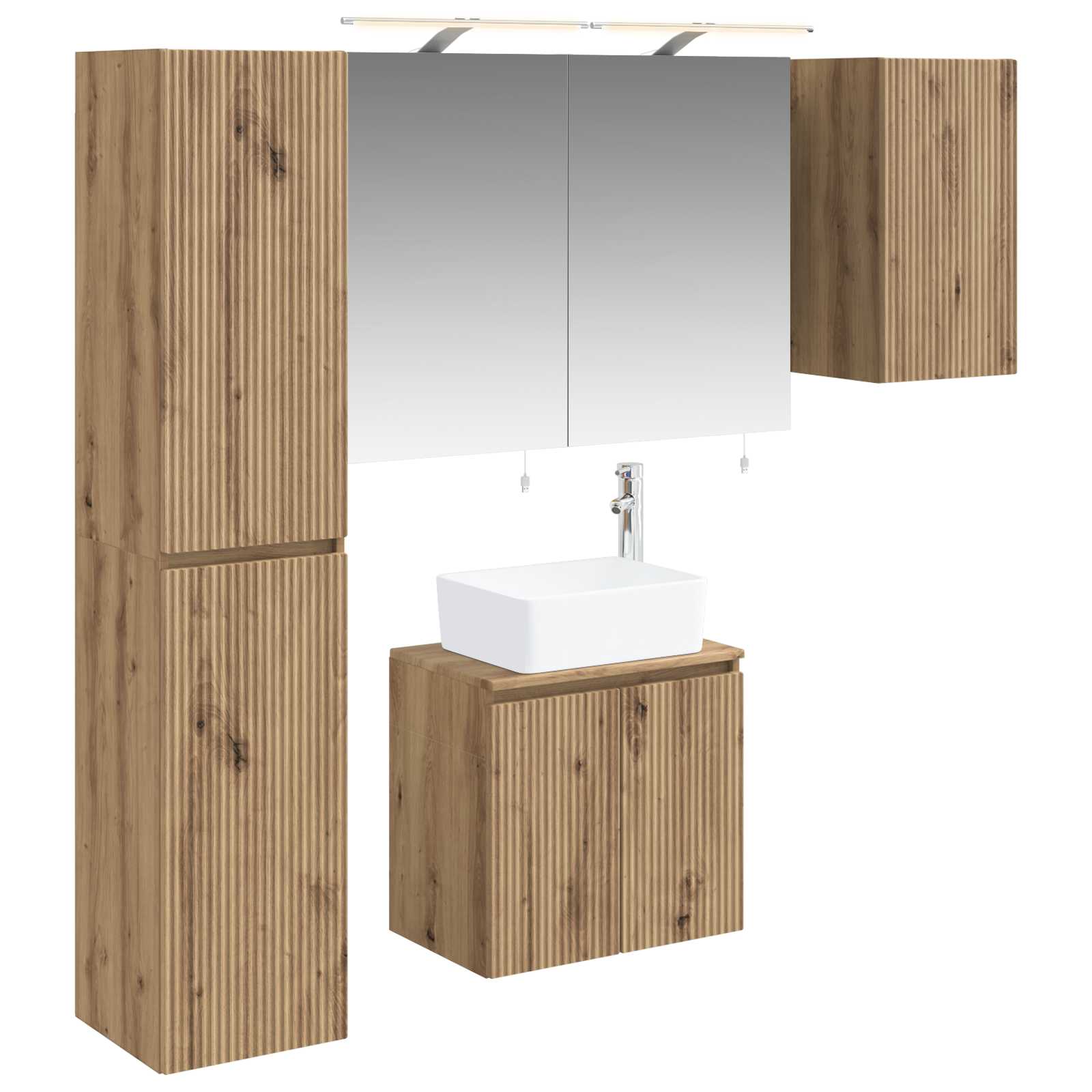 vidaXL Zestaw Szafek Łazienkowych 5 pcs Dąb artisan 50 x 14,5 x 70 cm