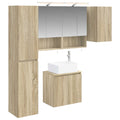 vidaXL Zestaw Szafek Łazienkowych 5 pcs dąb Sonoma 50 x 14,5 x 70 cm