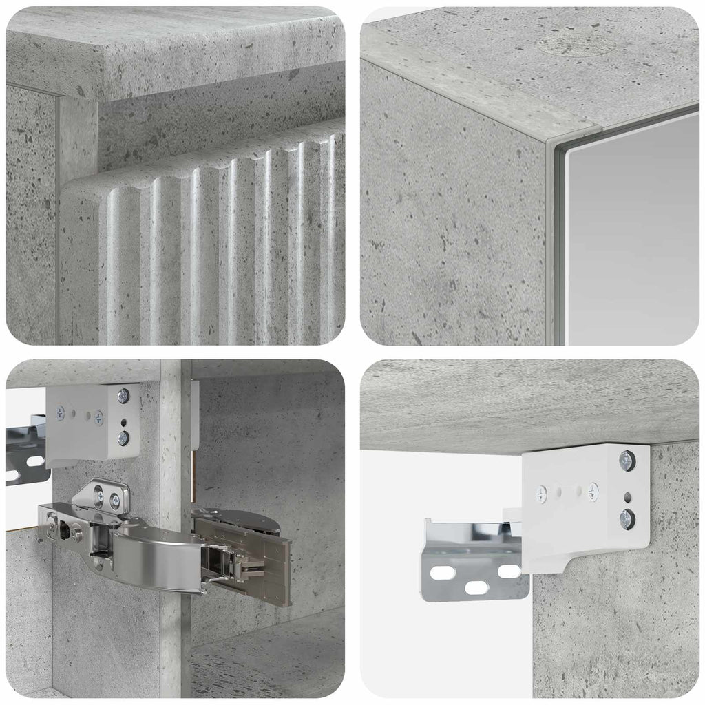 vidaXL Zestaw Szafek Łazienkowych 5 pcs Betonowy szary