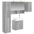 vidaXL Zestaw Szafek Łazienkowych 5 pcs Szary Sonoma 50 x 14,5 x 70 cm