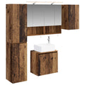 vidaXL Zestaw Szafek Łazienkowych 5 pcs Stare drewno 50 x 14,5 x 70 cm