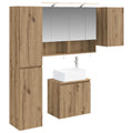 vidaXL Zestaw Szafek Łazienkowych 5 pcs Dąb artisan 50 x 14,5 x 70 cm