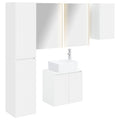 vidaXL Zestaw Szafek Łazienkowych 5 pcs Biały 53 x 15,5 x 70 cm