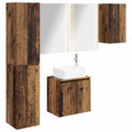 vidaXL Zestaw Szafek Łazienkowych 5 pcs Stare drewno 53 x 15,5 x 70 cm