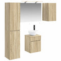 vidaXL Zestaw Szafek Łazienkowych 5 pcs dąb Sonoma 40 x 10,5 x 60,5 cm
