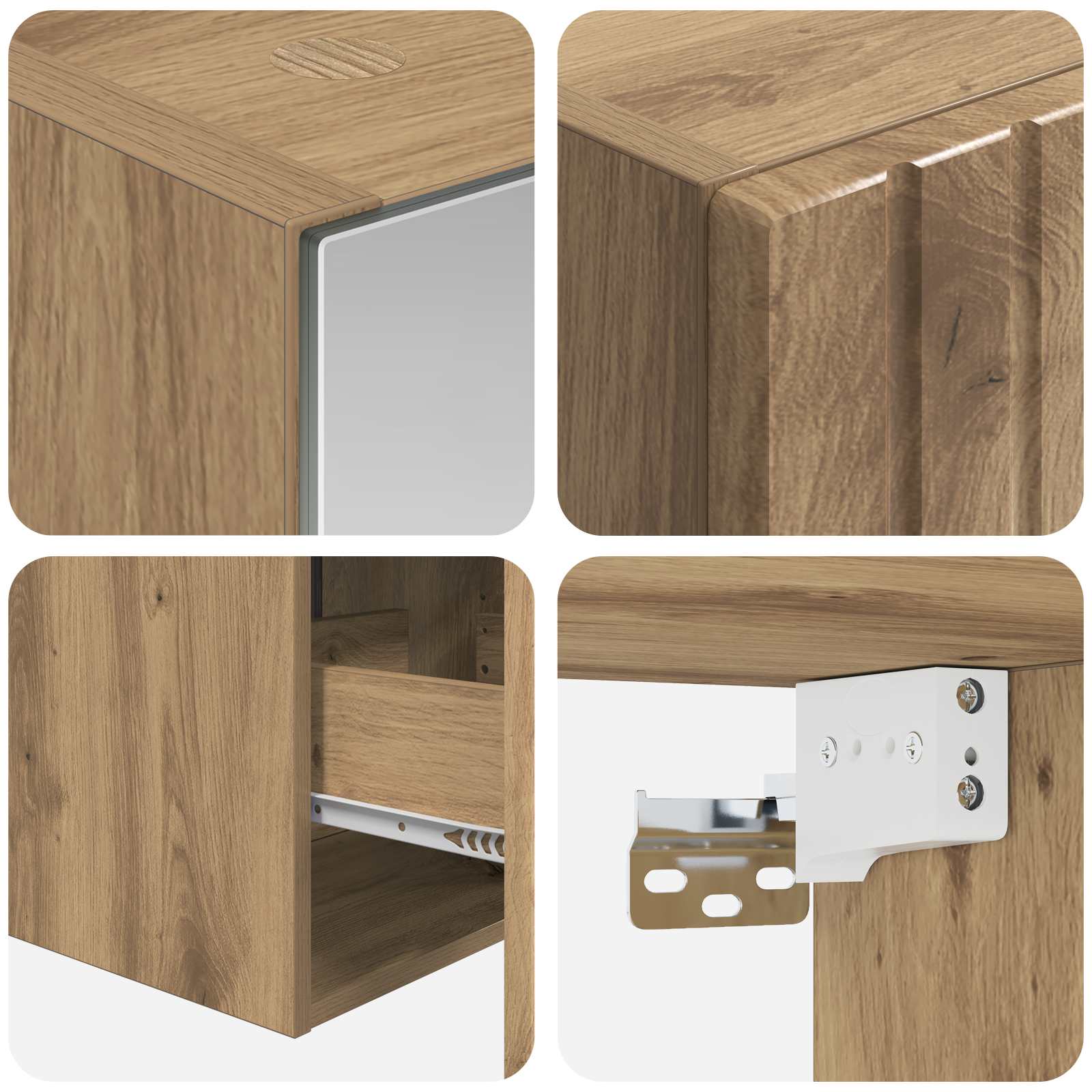 vidaXL Zestaw Szafek Łazienkowych 5 pcs Dąb artisan