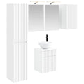 vidaXL Zestaw Szafek Łazienkowych 5 pcs Biały 43 x 16 x 62,5 cm