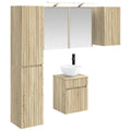 vidaXL Zestaw Szafek Łazienkowych 5 pcs dąb Sonoma 43 x 16 x 62,5 cm