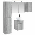 vidaXL Zestaw Szafek Łazienkowych 5 pcs Szary Sonoma 43 x 16 x 62,5 cm