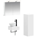 vidaXL Zestaw Szafek Łazienkowych 4 pcs Biały 40 x 10,5 x 60,5 cm