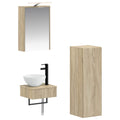 vidaXL Zestaw Szafek Łazienkowych 4 pcs dąb Sonoma 43 x 16 x 62,5 cm
