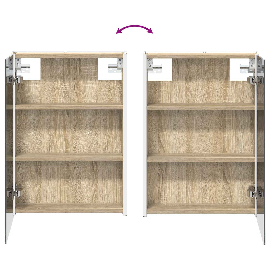 vidaXL Zestaw Szafek Łazienkowych 4 pcs dąb Sonoma 43 x 11,5 x 60,5 cm