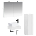 vidaXL Zestaw Szafek Łazienkowych 4 pcs Biały 50 x 14,5 x 70 cm