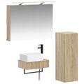 vidaXL Zestaw Szafek Łazienkowych 4 pcs dąb Sonoma 50 x 14,5 x 70 cm