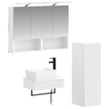 vidaXL Zestaw Szafek Łazienkowych 4 pcs Biały 50 x 14,5 x 70 cm