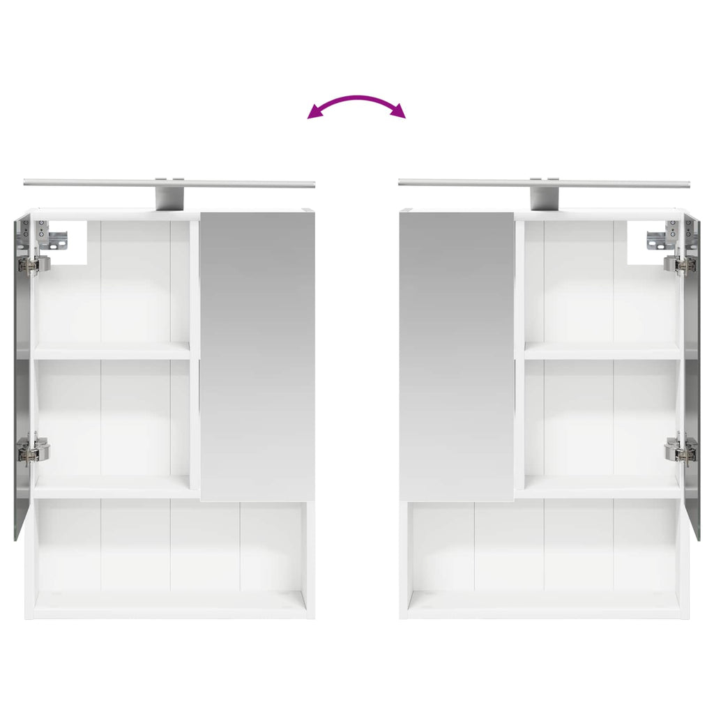 vidaXL Zestaw Szafek Łazienkowych 4 pcs Biały 50 x 14,5 x 70 cm