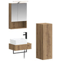 vidaXL Zestaw Szafek Łazienkowych 4 pcs Dąb artisan 50 x 14,5 x 70 cm