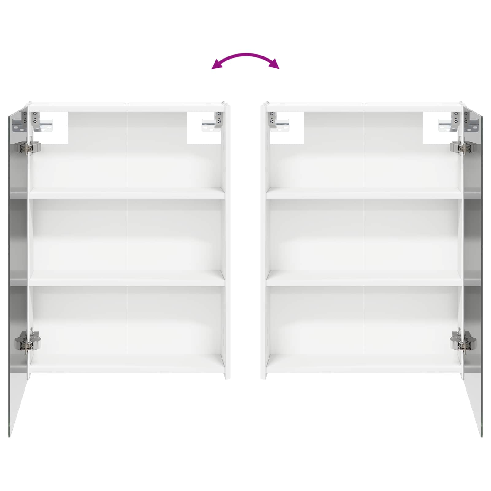 vidaXL Zestaw mebli łazienkowych 4 pcs Biały