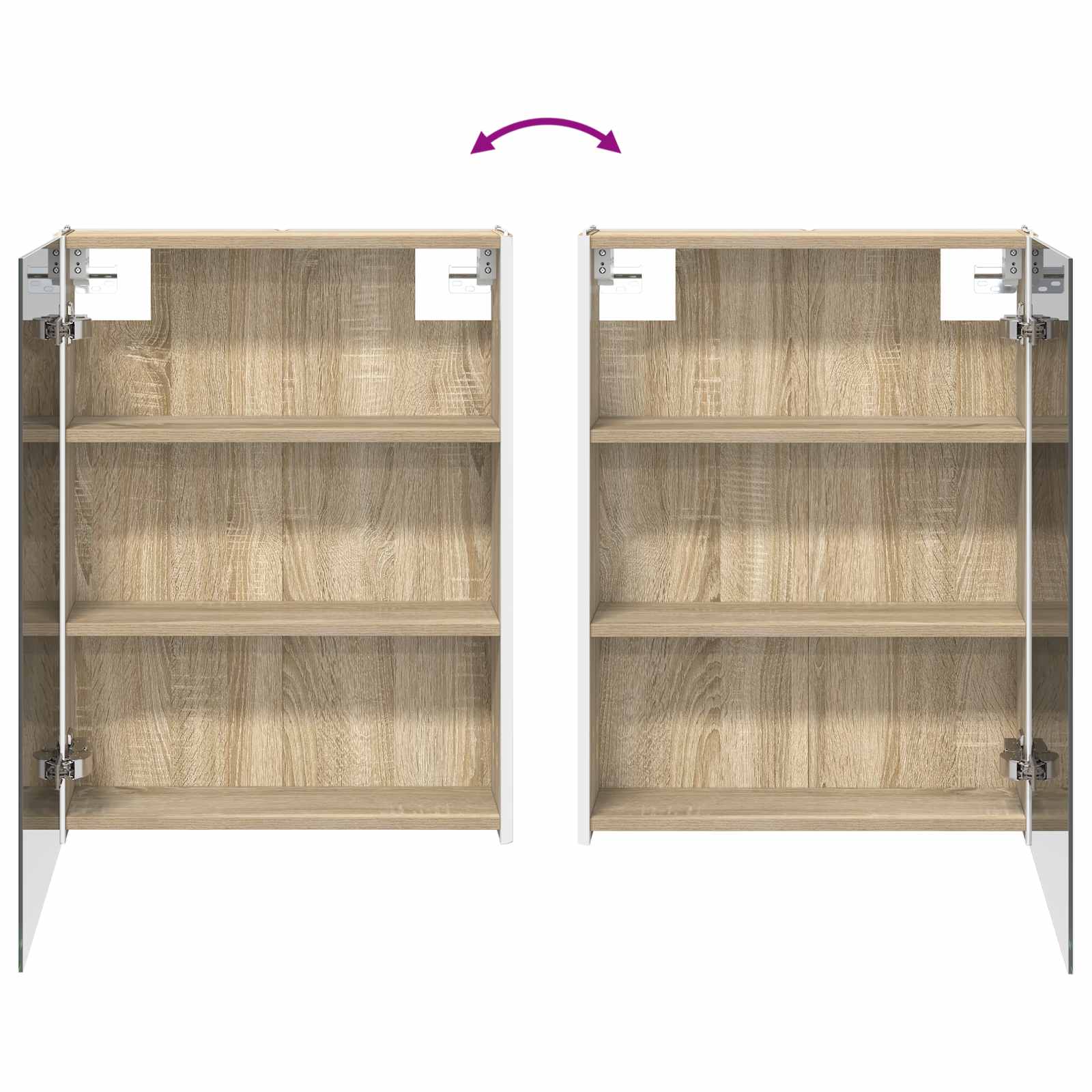 vidaXL Zestaw mebli łazienkowych 4 pcs dąb Sonoma
