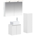 vidaXL Zestaw mebli łazienkowych 4 pcs Biały