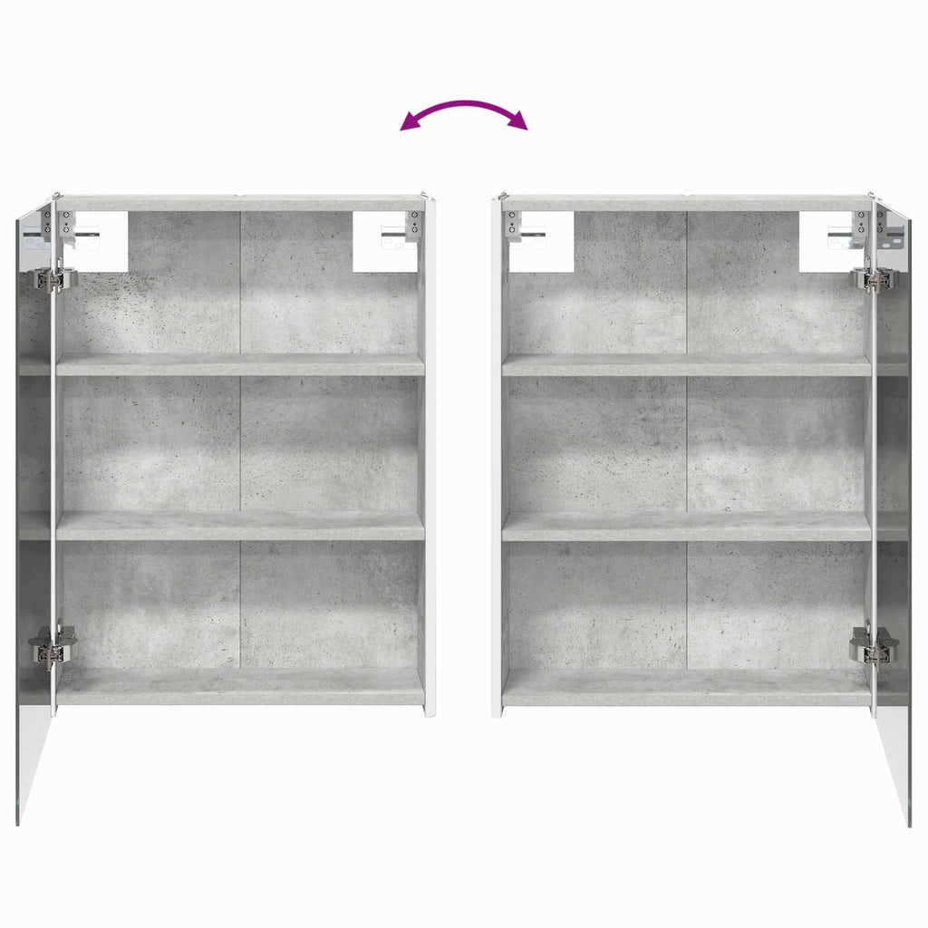 vidaXL Zestaw mebli łazienkowych 4 pcs Betonowy szary