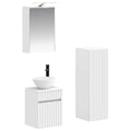 vidaXL Zestaw mebli łazienkowych 4 pcs Biały