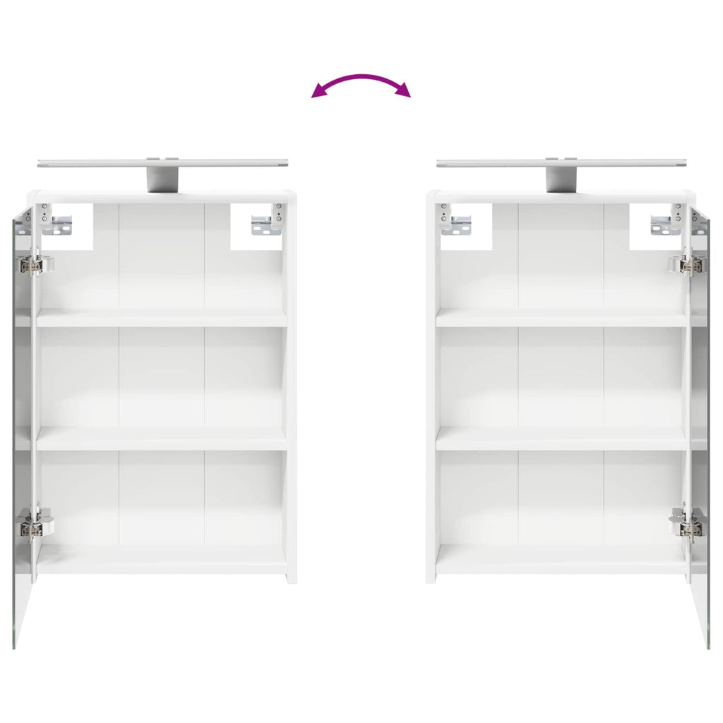 vidaXL Zestaw mebli łazienkowych 4 pcs Biały