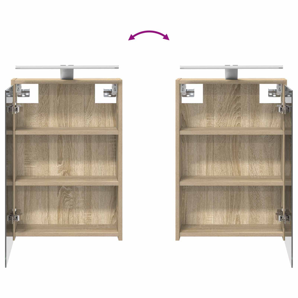 vidaXL Zestaw mebli łazienkowych 4 pcs dąb Sonoma