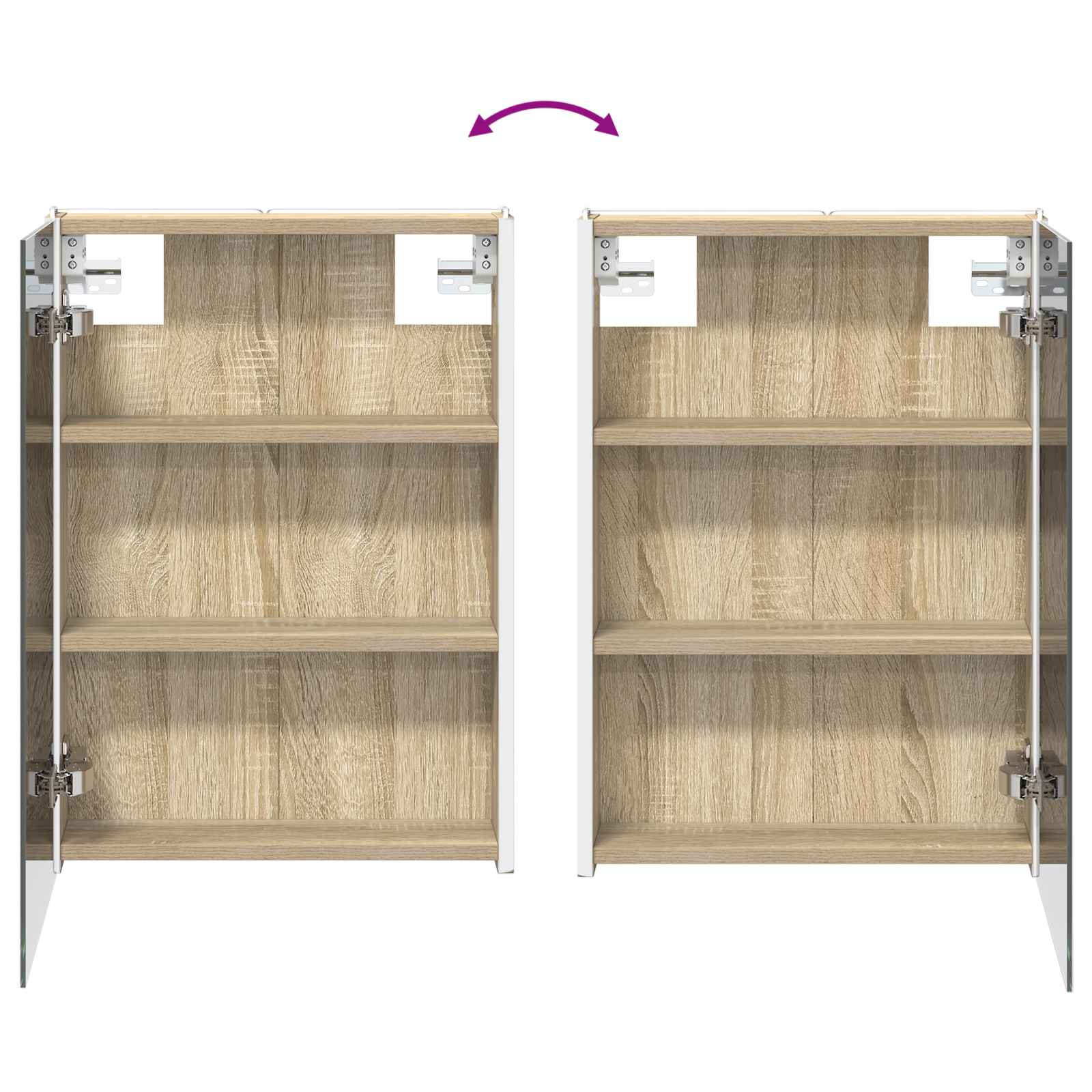 vidaXL Zestaw mebli łazienkowych 4 pcs dąb Sonoma