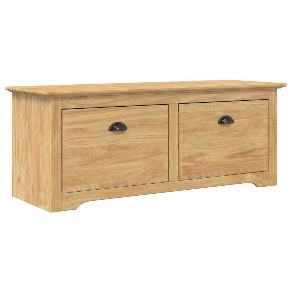 vidaXL Ławka do korytarza BODO Miodowy brąz 118 x 40 x 50 cm