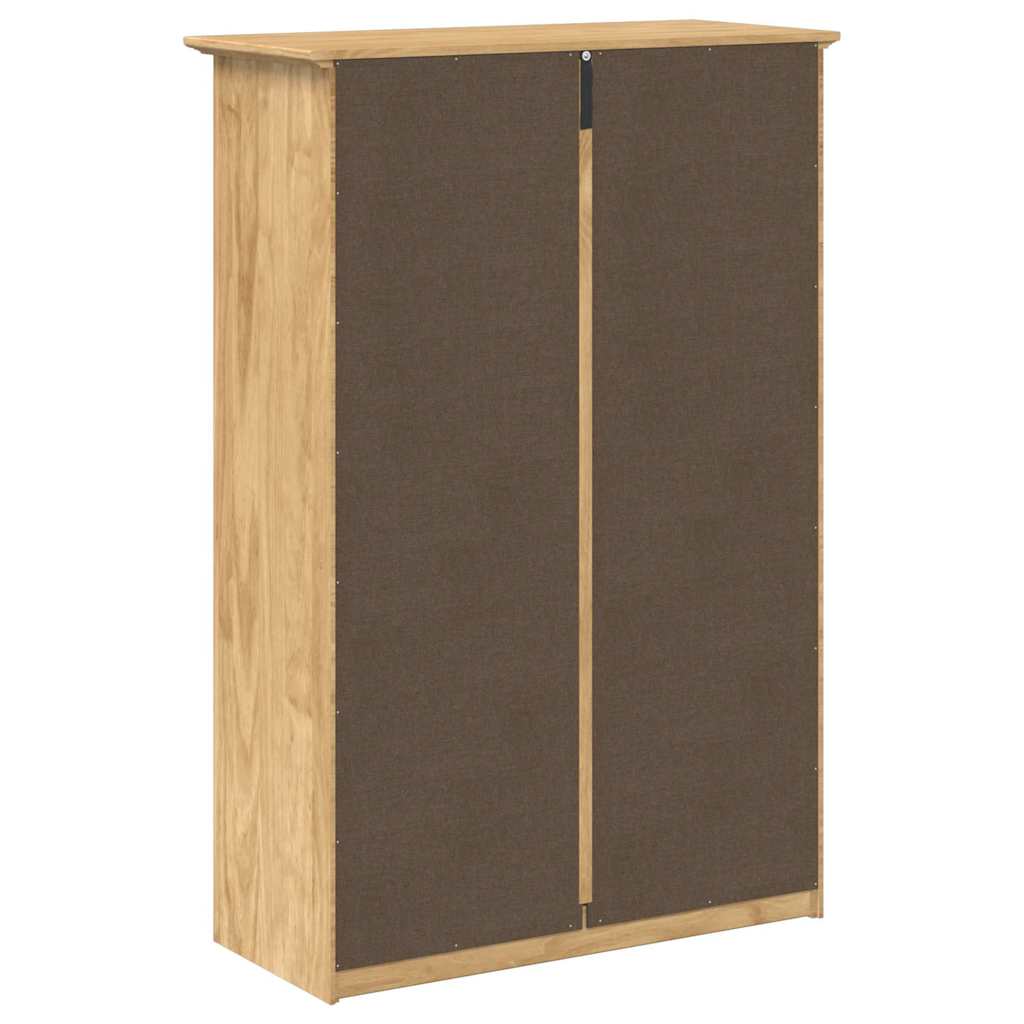 vidaXL Stojak na buty z szufladą BODO Miodowy brąz 80 x 35 x 118 cm