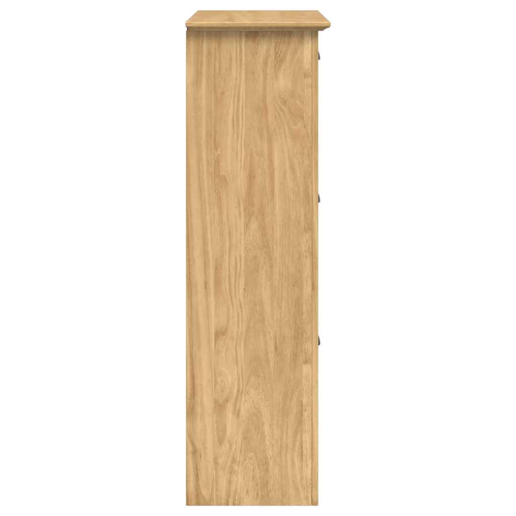 vidaXL Stojak na buty z szufladą BODO Miodowy brąz 80 x 35 x 118 cm