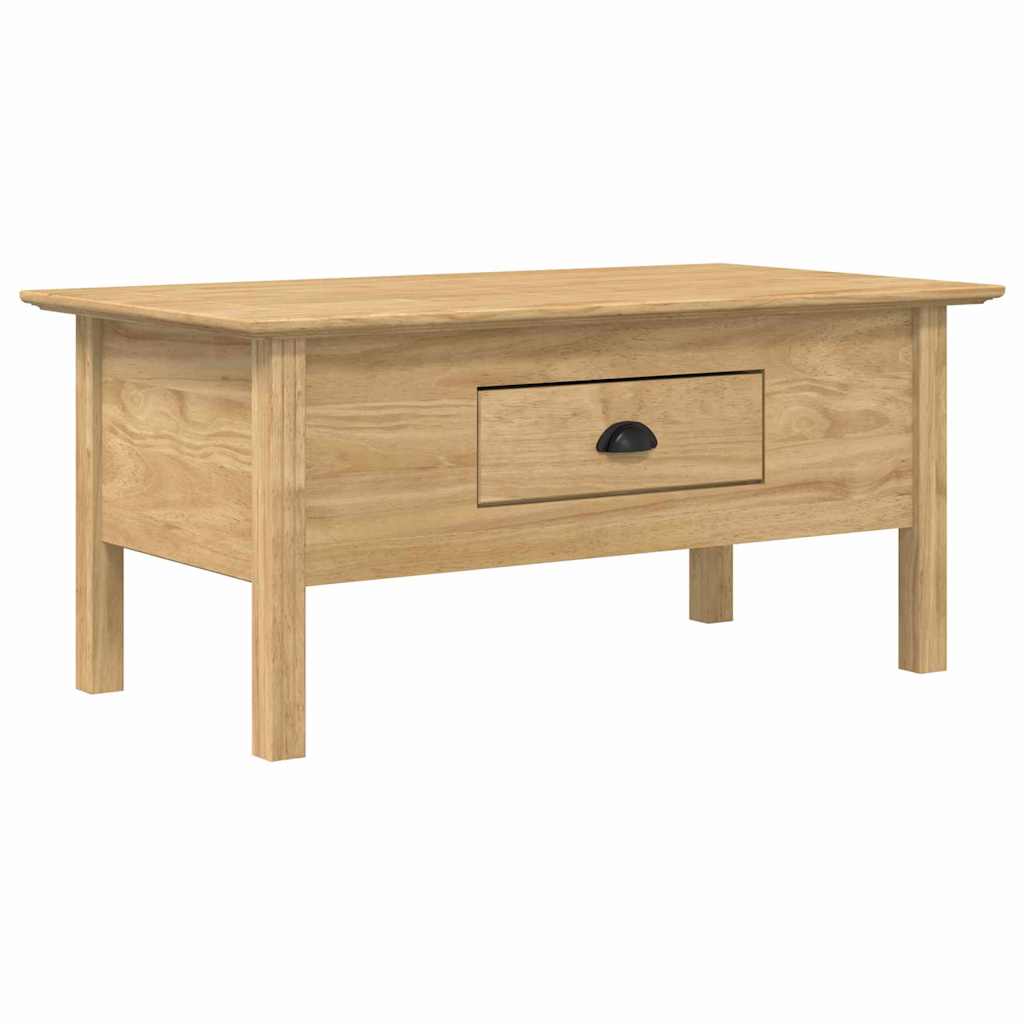 vidaXL Stolik kawowy z szufladą BODO Miodowy brąz 100 x 55 x 45,8 cm