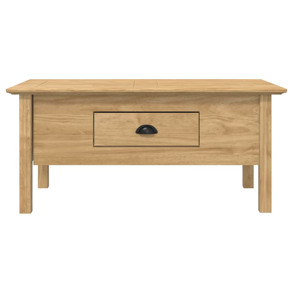 vidaXL Stolik kawowy z szufladą BODO Miodowy brąz 100 x 55 x 45,8 cm