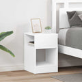 vidaXL Stolik końcowy 2 pcs Biały 30,5 x 30 x 45 cm