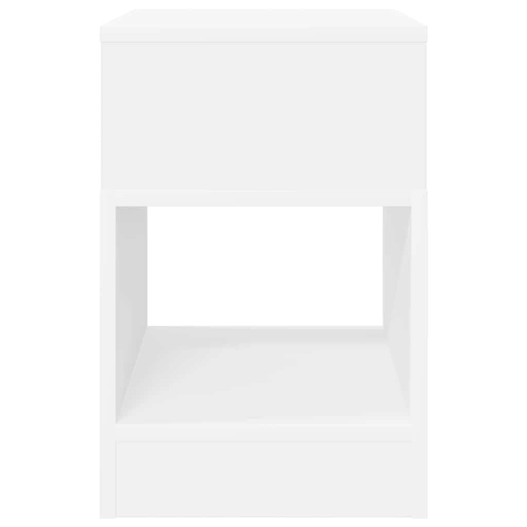 vidaXL Stolik końcowy 2 pcs Biały 30,5 x 30 x 45 cm