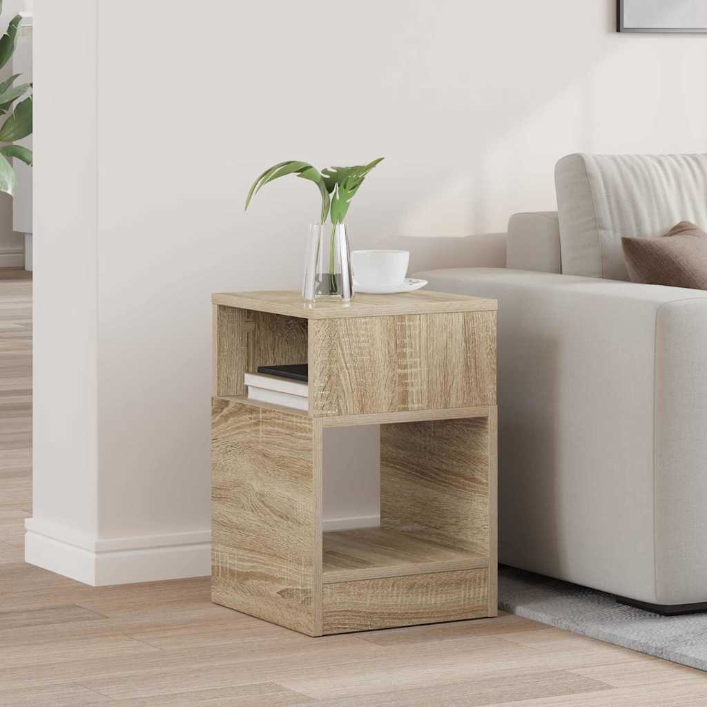 vidaXL Stolik końcowy Dąb Sonoma 30,5 x 30 x 45 cm Drewno inżynieryjne