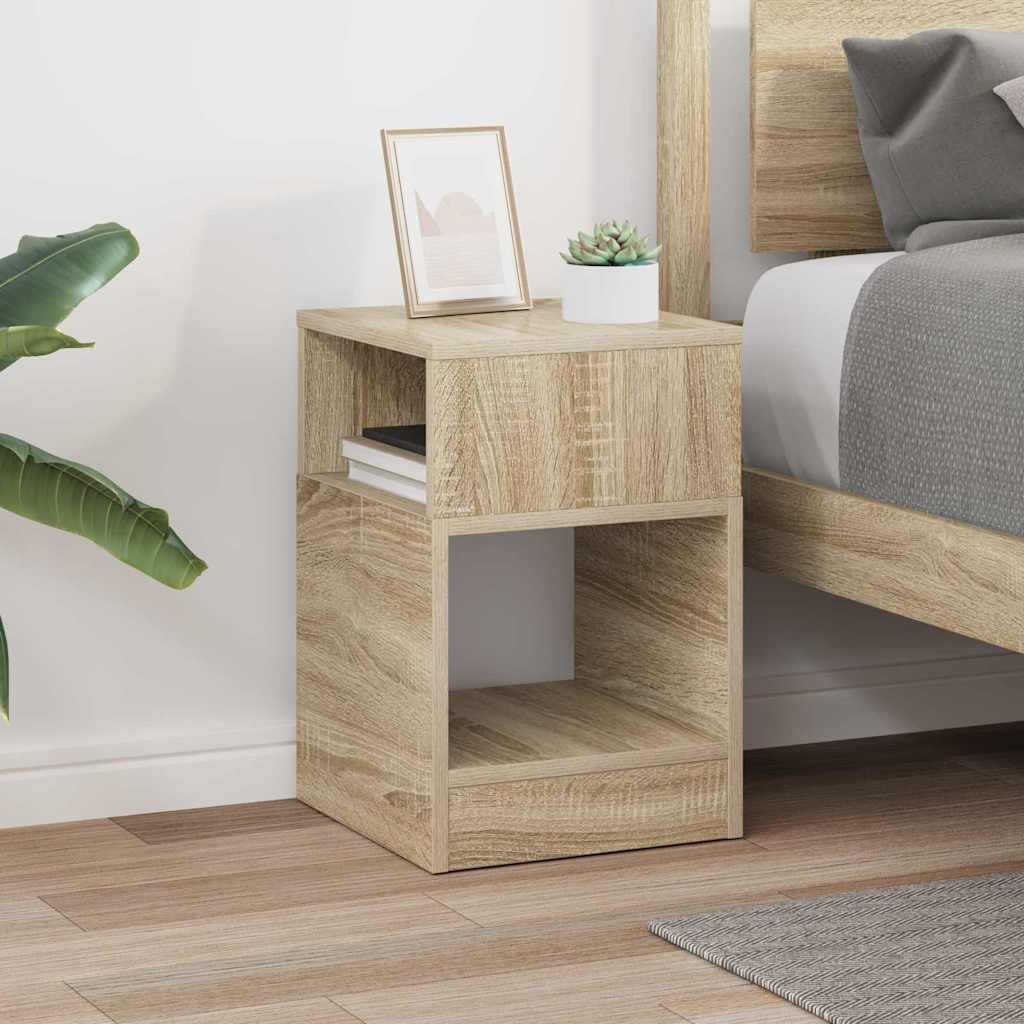 vidaXL Stolik końcowy Dąb Sonoma 30,5 x 30 x 45 cm Drewno inżynieryjne