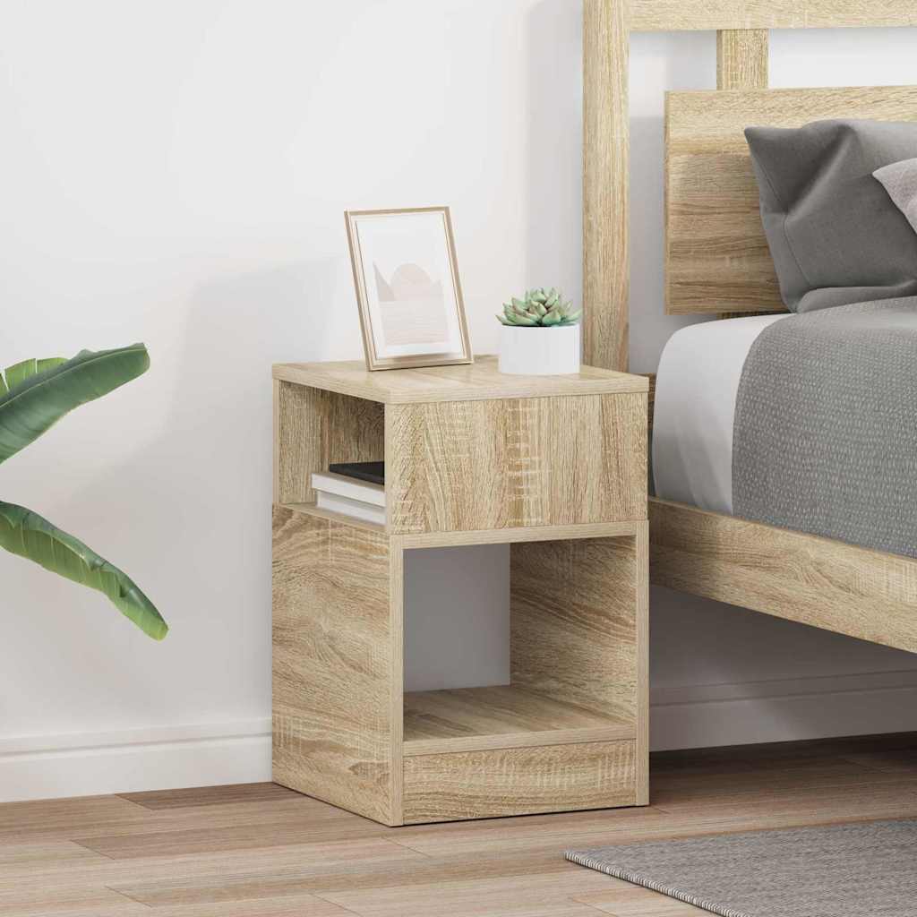 vidaXL Stolik końcowy 2 pcs Dąb Sonoma 30,5 x 30 x 45 cm