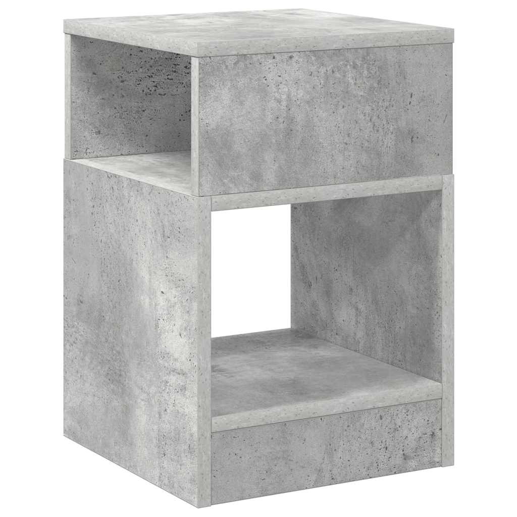 vidaXL Stolik końcowy Betonowy szary 30,5 x 30 x 45 cm