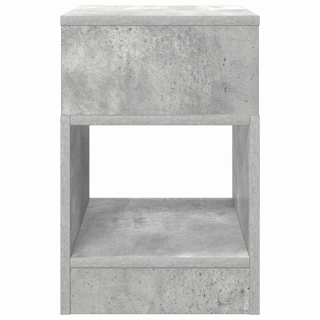 vidaXL Stolik końcowy Betonowy szary 30,5 x 30 x 45 cm