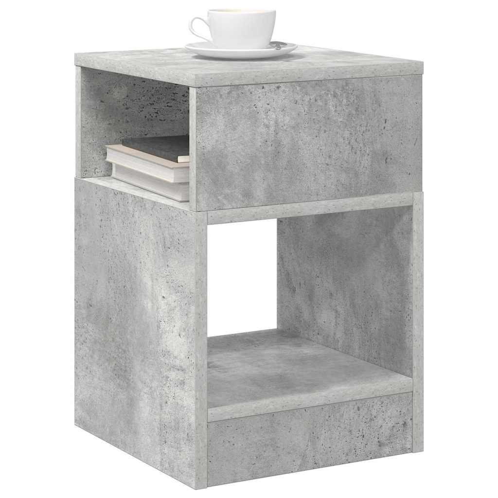 vidaXL Stolik końcowy Betonowy szary 30,5 x 30 x 45 cm