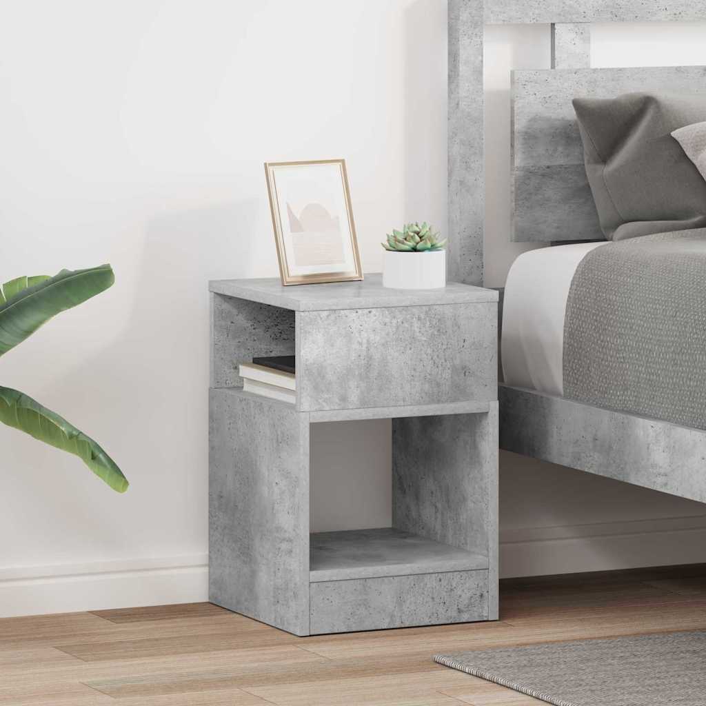 vidaXL Stolik końcowy 2 pcs Betonowy szary 30,5 x 30 x 45 cm